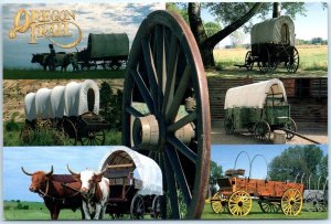 Postcard - Transportation Along The Oregon Trail