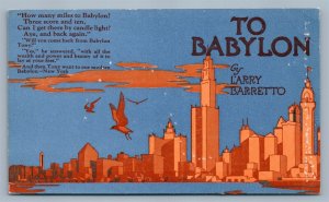 NEW YORK JOHN WANAMAKER BOOK STORE ADVERTISING ANTIQUE POSTCARD 