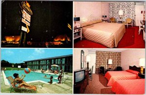 Postcard LODGE SCENE Charlotte North Carolina NC AM4722