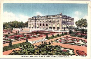 Postcard HOUSE SCENE Newport Rhode Island RI AJ5352