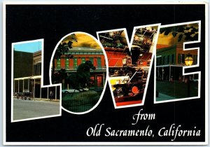 Postcard - Love from Old Sacramento, California 