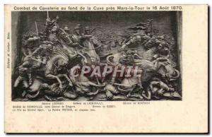 Postcard Ancient Combat Cavalry near the bottom of the tank Mars la Tour Augu...