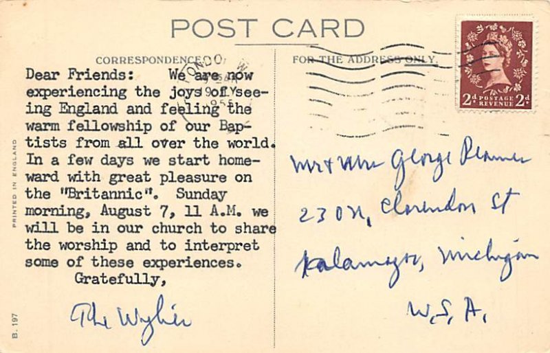 MV Britannic White Star Line 1955 