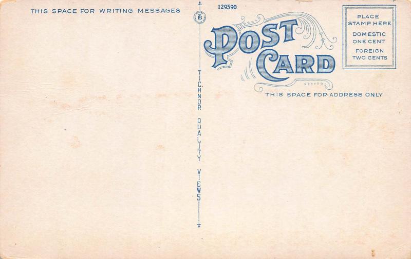 Library, Pasadena, California, Early Postcard, Unused