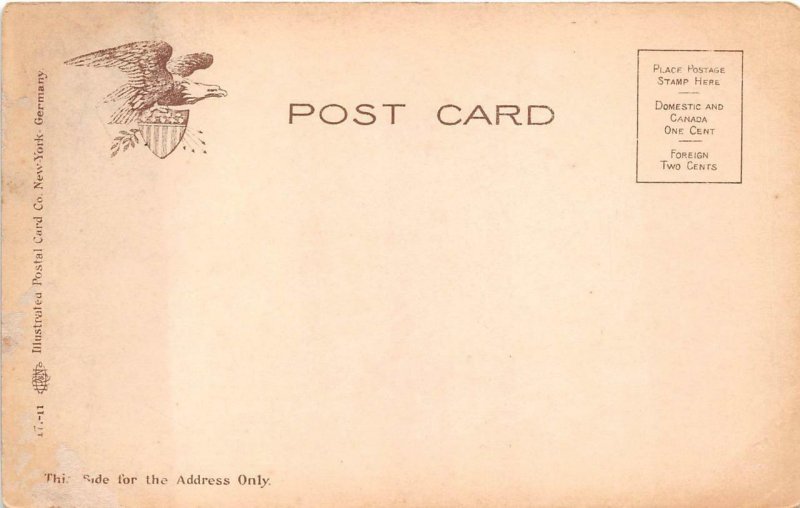 MARKET STREET LOUISVILLE KENTUCKY TROLLEY POSTCARD (c. 1905)