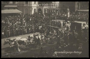 Austria Kaiser Franz Joseph 1908 Huldigungs 50th Anniv Festival RPPC Real G97342