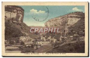 Old Postcard Baume Grotto The village and the gates of Gibeah