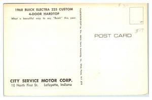 1968 Buick Electra 225 Custom 4-Door Hardtop Postcard *5C