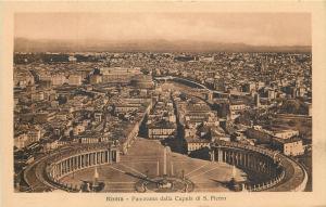 Italy Panorama dalla Cupola di S. Pietro ROMA Rome