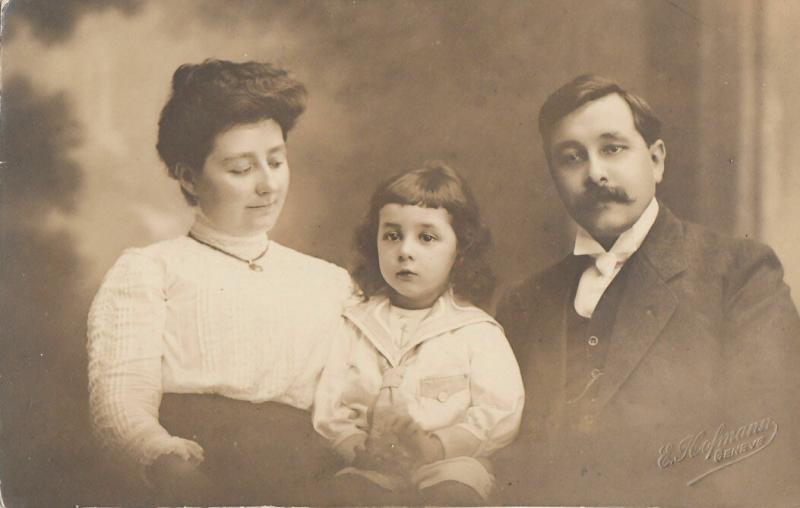 Swiss studio Geneva E. Hofmann early family portrait social history