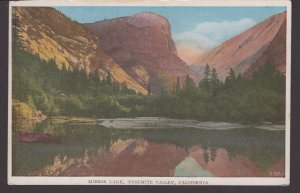 California Yosemite Valley, Mirror Lake at the mouth of Tenaya Canyon ~ WB