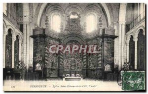 Old Postcard Perigueux Church Saint Etienne De la Cite the Altar