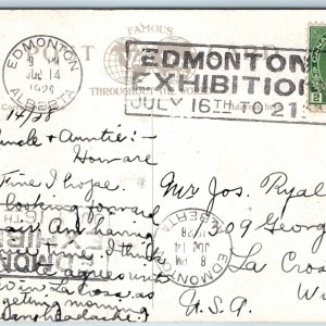 c1910s Edmonton, Alta. Exhibition July 16 Advertising Cancel Stamps Pekisko A218