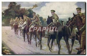 Postcard Old Army Hussars English from the front