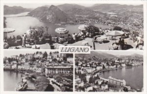 Switzerland Lugano Multiple Views 1953 Real Photo