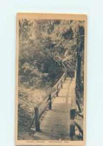 Unused 1920's BRIDGE SCENE Menomonie - Near Eau Claire Wisconsin WI H8424