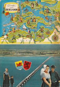 BF30821 zeeland map types cartes netherland  front/back image