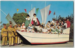 Claremont, CA PILGRIM PLACE Festival Pageant Mayflower 1960s Vintage Postcard