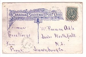 Church Parade, Garrison Chapel Halifax Nova Scotia Warwick Used 1909 Cork Cancel