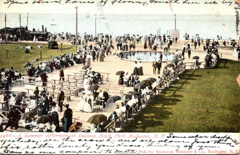 New York Rochester Summer Afternoon At Ontario Beach 1906