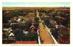 Moncton , Aerial view showing St.George street