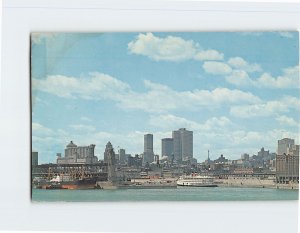 Postcard View of harbour and skyline, Montreal, Canada