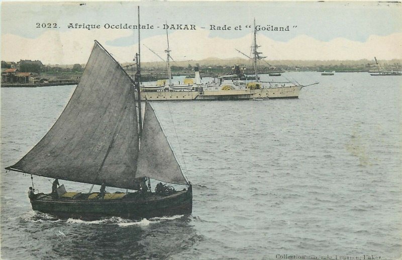 French Africa Dakar Senegal Rade et Goeland sailing boat ship vessel navigation