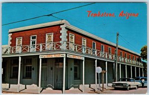 c1960s Tombstone, AZ Crystal Palace Roadside Greetings Chrome Chevrolet Car A320