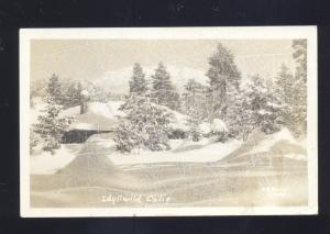 RPPC IDYLLWILD CALIFORNIA SNOW BLIZZARD SCENE VINTAGE REAL 