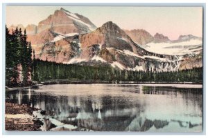 c1960s Josephine Lake And Gould Mountain Glacier County Montana MT Tree Postcard