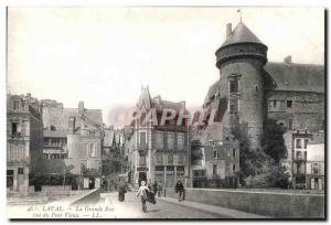 Old Postcard Grande Rue Laval