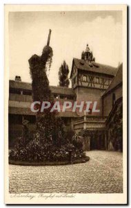 Postcard Old Nurnberg Burghof mit linde