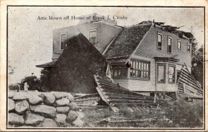 Attic Blown Off Home Of Frank J Crosby 1909