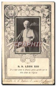 Old Postcard Pope SS leon XIII