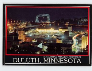 Postcard Aerial Bridge And Arena Auditorium, Duluth, Minnesota