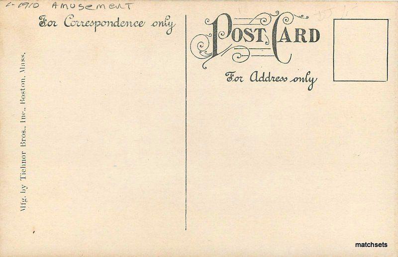 Amusement Miniature Railroad Venice California Flag C-1910 Tichnor postcard 8916