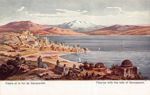 ISRAEL~TIBERE et le LAC de GENEZARETH-TIBERIAS LAKE GENNESARET~POSTCARD