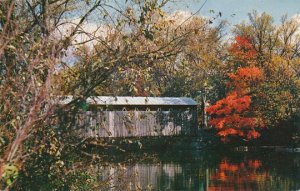 Lowell MI, Michigan - Preserved Covered Bridge near Fallasburg Park - pm 1971