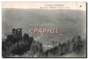 Old Postcard Picturesque Cantal Chateau d Anjony and Valley of the Dora