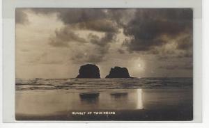 1914 USA Photo Postcard -Posted Twin Rocks, OR (1st Year For Post Office) (AJ26)
