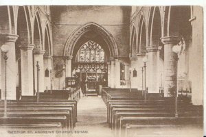 Cambridgeshire Postcard - Interior of St Andrews Church - Soham - Ref TZ4573