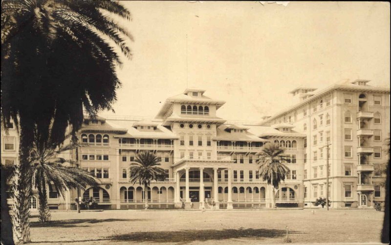 Honolulu HI Hotel or Inn Unidentified c1920 Real Photo Postcard