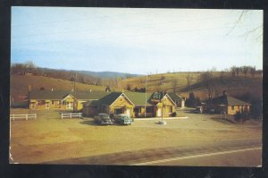 MARION VIRGINIA CEDARS MOTEL RESTAURANT VINTAGE ADVERTISING POSTCARD CARS