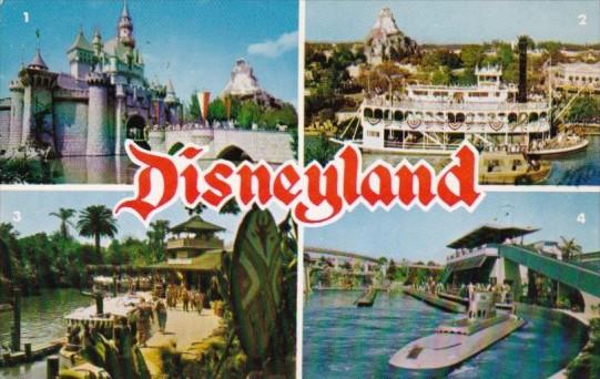 Multi View Disneyland Anaheim California