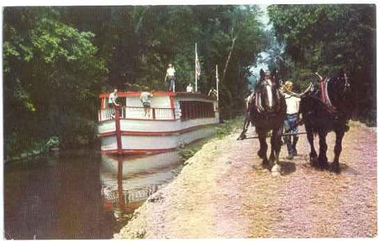 Canal Boat,Monticello, Ohio Erie Canal, Coshocton, Ohio, Chrome