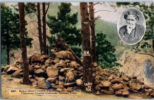 Helen Hunts Grave Cheyenne Mountain Colorado Springs Colorado Postcard