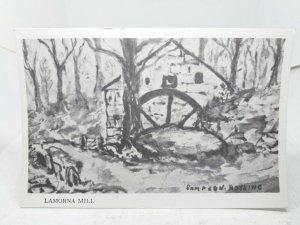 Lamorna Mill Penzance Cornwall Vintage Art Painting Postcard by Sampson Hosking