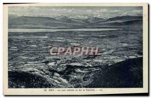 Old Postcard Gex Leman Lake Seen From Sickle