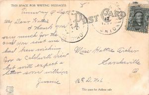 B73/ Dresden Ohio Postcard 1907 High School Building Cassaday Image