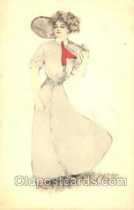 Tennis 1910 light wear, postal used 1910